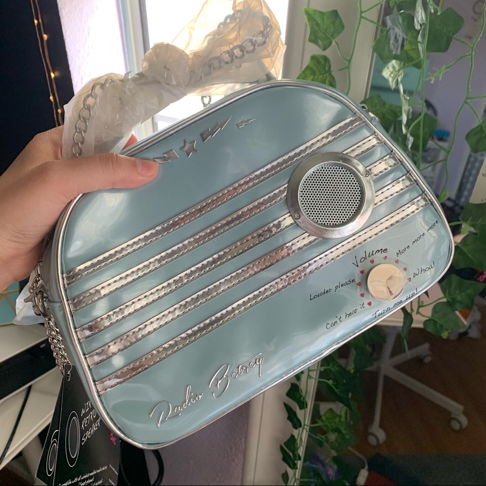 Betsey Johnson Kitsch Vintage Radio Crossbody Bag